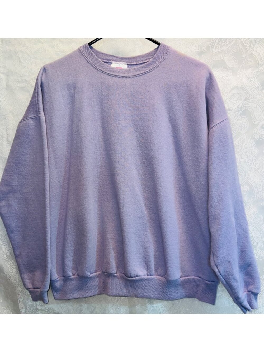 Vintage Hanes Her Way Womens Lavender Crewneck Sweatshirt X-Large USA Materials
